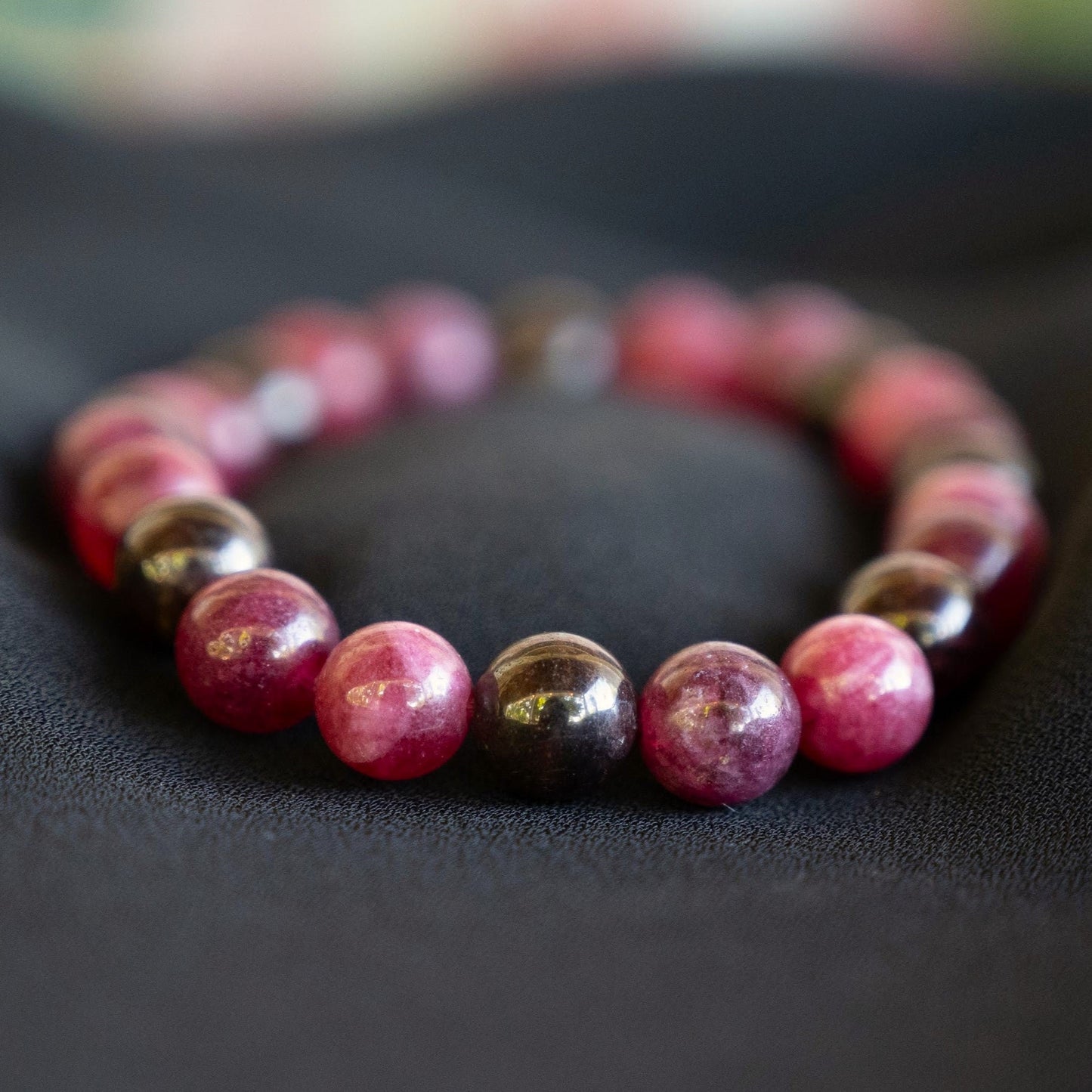 Wendy | Garnet Beaded Bracelet