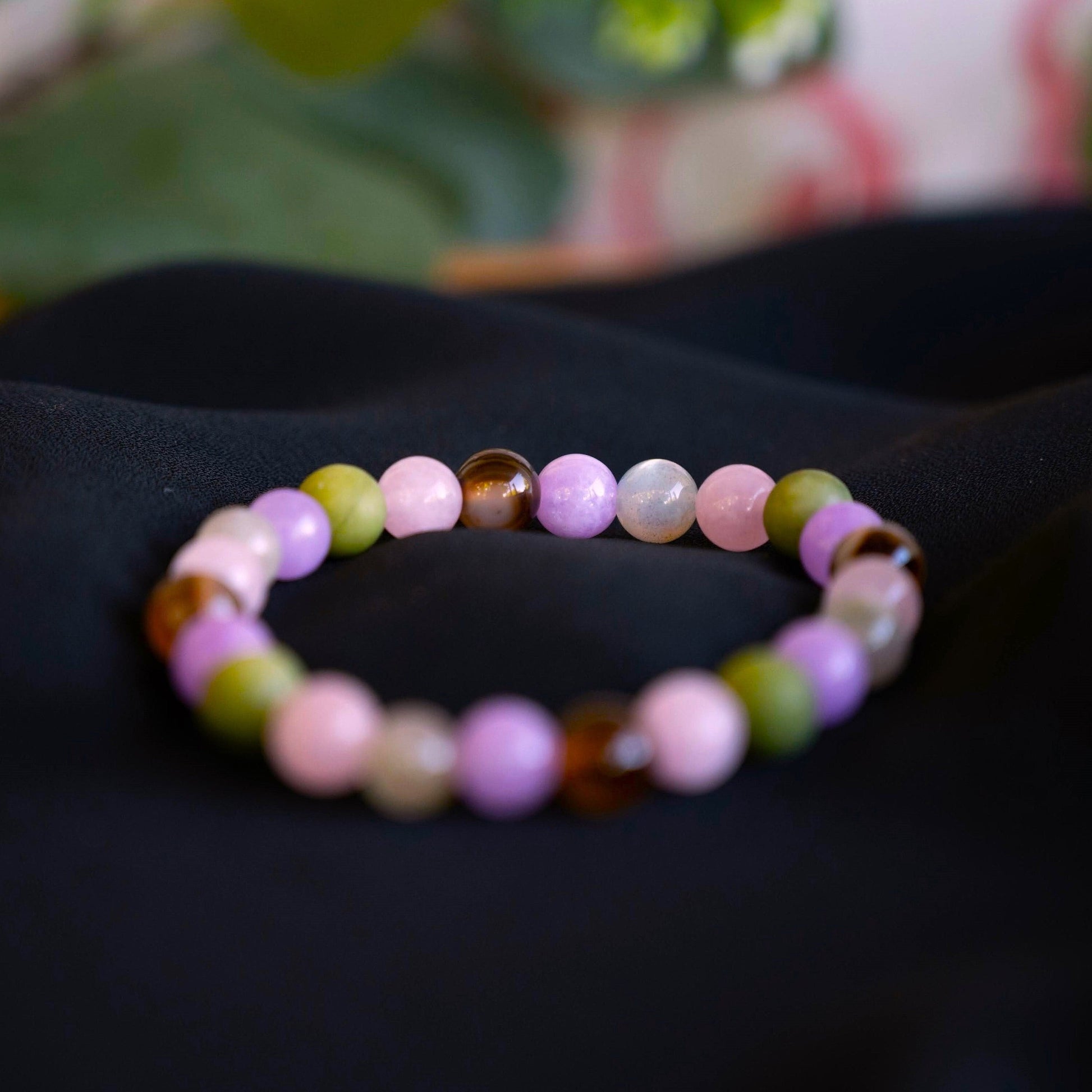 Shelly | Summer Garden Mixed Gemstones Beaded Bracelet